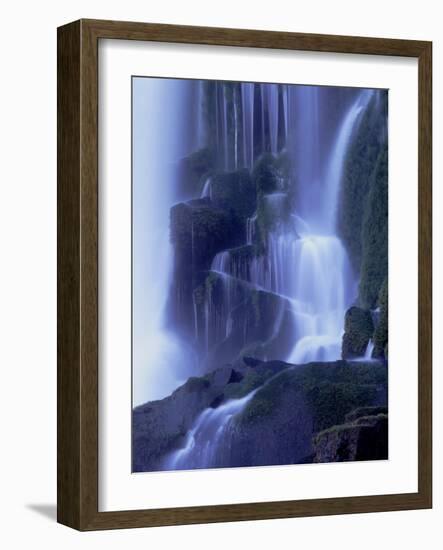 Waterfall in Iguazu National Park-Tibor Bogn?r-Framed Photographic Print