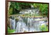 Waterfall in Kanchanaburi Province, Thailand-Pongphan Ruengchai-Framed Photographic Print