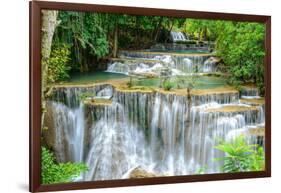 Waterfall in Kanchanaburi Province, Thailand-Pongphan Ruengchai-Framed Photographic Print