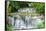 Waterfall in Kanchanaburi Province, Thailand-Pongphan Ruengchai-Framed Stretched Canvas