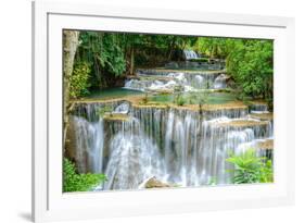 Waterfall in Kanchanaburi Province, Thailand-Pongphan Ruengchai-Framed Photographic Print