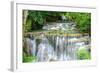 Waterfall in Kanchanaburi Province, Thailand-Pongphan Ruengchai-Framed Photographic Print