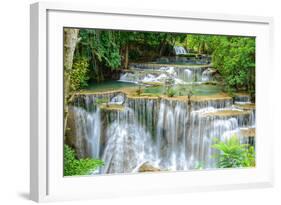 Waterfall in Kanchanaburi Province, Thailand-Pongphan Ruengchai-Framed Photographic Print