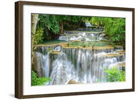 Waterfall in Kanchanaburi Province, Thailand-Pongphan Ruengchai-Framed Photographic Print