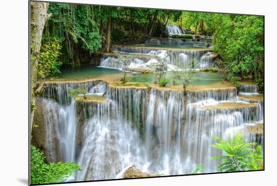 Waterfall in Kanchanaburi Province, Thailand-Pongphan Ruengchai-Mounted Photographic Print