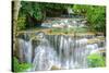 Waterfall in Kanchanaburi Province, Thailand-Pongphan Ruengchai-Stretched Canvas