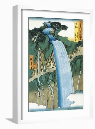 Waterfall in Nikko Mountains (Province of Shimotsuke-null-Framed Giclee Print