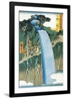 Waterfall in Nikko Mountains (Province of Shimotsuke-null-Framed Giclee Print