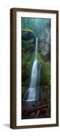 Waterfall in Olympic National Rainforest-null-Framed Premium Photographic Print