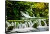 Waterfall in Plitvice Lakes National Park, UNESCO World Heritage Site, Croatia, Europe-Laura Grier-Stretched Canvas