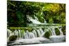 Waterfall in Plitvice Lakes National Park, UNESCO World Heritage Site, Croatia, Europe-Laura Grier-Mounted Photographic Print