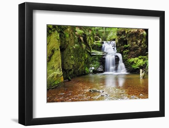 Waterfall in Resov in Moravia, Czech Republic-TTstudio-Framed Photographic Print