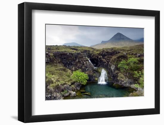 Waterfall in the Cuillin Mountains, Isle of Skye , Scotland-PhotoImages-Framed Photographic Print