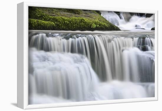 Waterfall in the Monbachtal, Black Forest, Baden-Wurttemberg, Germany-Markus Lange-Framed Photographic Print