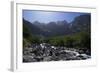 Waterfall in the Nahuel Huapi National Park, Argentina, South America-Michael Runkel-Framed Photographic Print