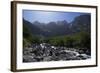 Waterfall in the Nahuel Huapi National Park, Argentina, South America-Michael Runkel-Framed Photographic Print