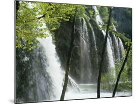 Waterfall in the Plitvice Lakes National Park, Unesco World Heritage Site, Croatia-G Richardson-Mounted Photographic Print