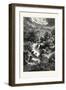 Waterfall in the Pyrenees-Albert Rieger-Framed Giclee Print