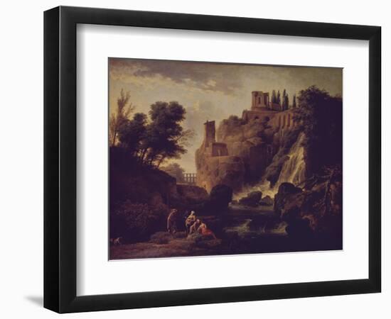 Waterfall in Tivoli, 1747-Claude Joseph Vernet-Framed Giclee Print