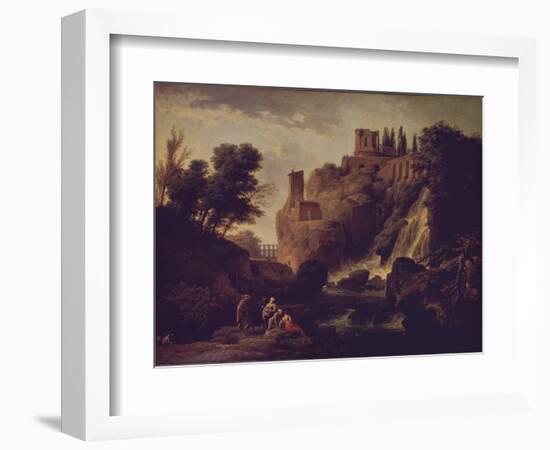 Waterfall in Tivoli, 1747-Claude Joseph Vernet-Framed Giclee Print