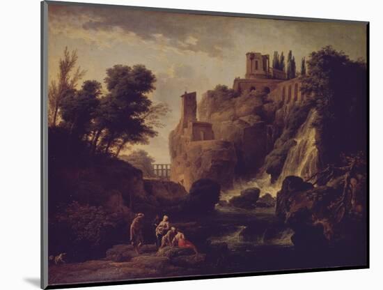 Waterfall in Tivoli, 1747-Claude Joseph Vernet-Mounted Giclee Print