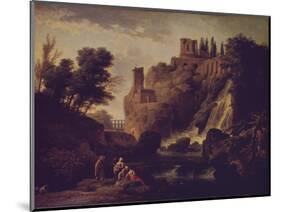 Waterfall in Tivoli, 1747-Claude Joseph Vernet-Mounted Giclee Print