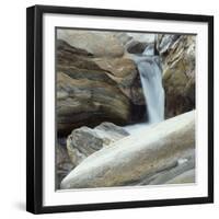 Waterfall in Verzasca Valley-Micha Pawlitzki-Framed Premium Photographic Print