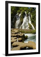 Waterfall in Xiaoqikong Rain Forest, Guizhou Province, China, Asia-Bruno Morandi-Framed Photographic Print