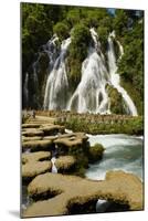 Waterfall in Xiaoqikong Rain Forest, Guizhou Province, China, Asia-Bruno Morandi-Mounted Photographic Print
