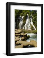 Waterfall in Xiaoqikong Rain Forest, Guizhou Province, China, Asia-Bruno Morandi-Framed Photographic Print