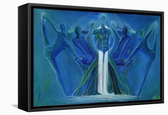 Waterfall Interlude-Ikahl Beckford-Framed Stretched Canvas