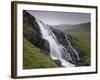 Waterfall, Laksa River Near Hellur, Eysturoy Island, Faroe Islands, Denmark, Europe-Patrick Dieudonne-Framed Photographic Print