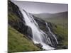 Waterfall, Laksa River Near Hellur, Eysturoy Island, Faroe Islands, Denmark, Europe-Patrick Dieudonne-Mounted Photographic Print