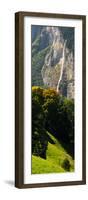 Waterfall, Lauterbrunnen Valley, Wengen, Lauterbrunnen, Interlaken-Oberhasli, Bernese Oberland-null-Framed Photographic Print