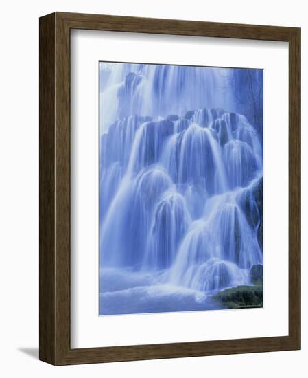 Waterfall, Les Messieurs, Jura-Baume, Franche-Comte, France, Europe-Bruno Morandi-Framed Photographic Print