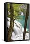 Waterfall Milanovacki Slapovi, Plitvice Lakes, Plitvicka Jezera, Croatia-Martin Zwick-Framed Stretched Canvas