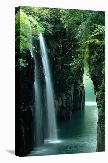 Waterfall Miyazaki Japan-null-Stretched Canvas
