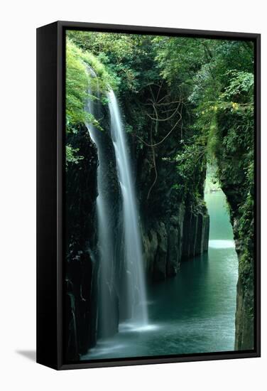 Waterfall Miyazaki Japan-null-Framed Stretched Canvas