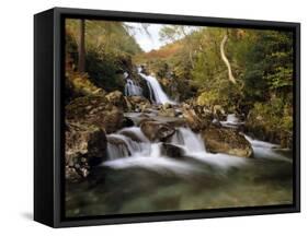 Waterfall, Mosedale Beck, Wastwater, Lake District, Cumbria, England, UK, Europe-Pearl Bucknell-Framed Stretched Canvas