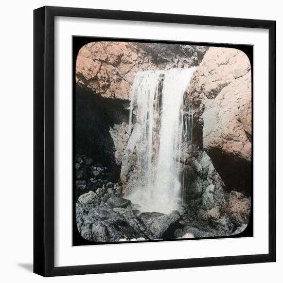 Waterfall, Mullion, Cornwall, Late 19th or Early 20th Century-null-Framed Giclee Print