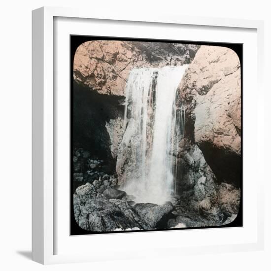 Waterfall, Mullion, Cornwall, Late 19th or Early 20th Century-null-Framed Giclee Print