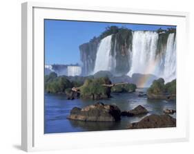 Waterfall Named Iguassu Falls, Formerly Known as Santa Maria Falls, on the Brazil Argentina Border-Paul Schutzer-Framed Photographic Print