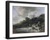 Waterfall Near a Village, c.1665-70-Jacob Isaaksz. Or Isaacksz. Van Ruisdael-Framed Giclee Print