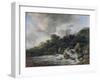 Waterfall Near a Village, c.1665-70-Jacob Isaaksz. Or Isaacksz. Van Ruisdael-Framed Giclee Print