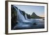 Waterfall Near Kirkjufell (Church Mountain)-Michael Nolan-Framed Photographic Print