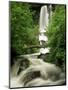 Waterfall Near Le Mont Dor, Auvergne, France-Michael Busselle-Mounted Photographic Print