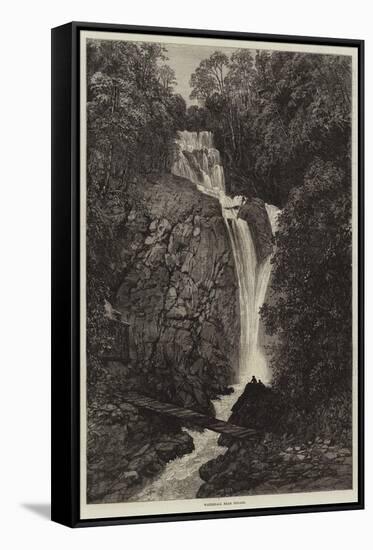 Waterfall Near Penang-null-Framed Stretched Canvas