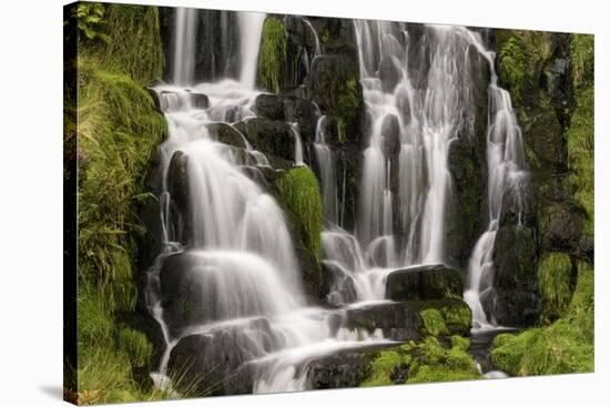Waterfall Near the Old Man of Storr on the Isle of Skye, Inner Hebrides, Scotland, United Kingdom-John Woodworth-Stretched Canvas
