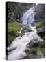 Waterfall Near Uig, Isle of Lewis, Outer Hebrides, Scotland, United Kingdom-Lee Frost-Stretched Canvas