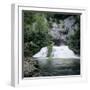 Waterfall of River Lison Emerging from Underground, Source Du Lison, Nans Sous St. Anne, Jura, Fran-Stuart Black-Framed Photographic Print